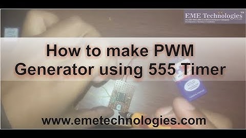 How to make PWM generator using 555 timer