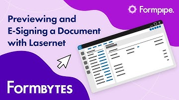 Previewing & E-Signing a Document with Lasernet