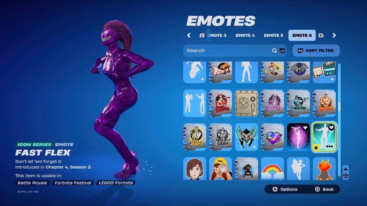 Fortnite Fast Flex Emote - YouTube