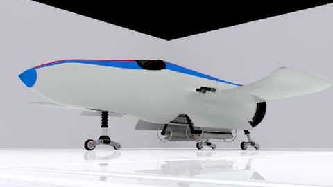 3DS Max Animated Space Ship Test Render