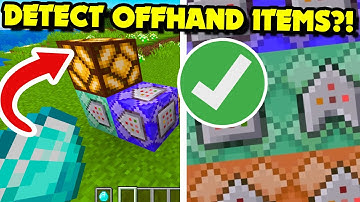 Detect ANY OFFHAND Item in Minecraft Using Command Blocks (Minecraft Command Blocks)