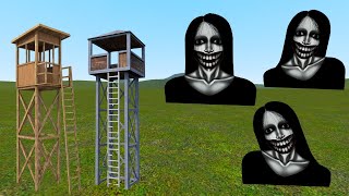 Kuchisake Onna Vs Towers - Garry's Mod