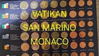RARITÄTEN  !!!  Euro Münzen Sammelalbum - 1999 -2004 ? incl Vatikan und Monaco uvm.
