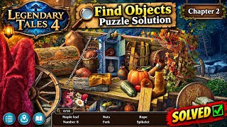 Legendary Tales 4 - Find Objects Puzzle Solution | Chapter 2 | Puzzle Walkthrough  screenshot 4