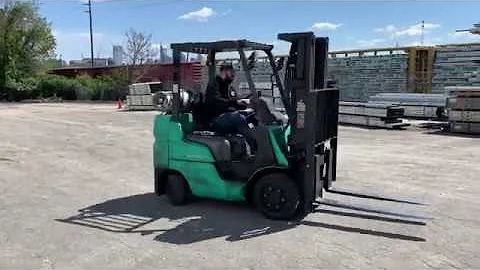 5,000 LB. MITSUBISHI FORKLIFT MODEL FGC25N W/ NEW TIRES FOR SALE