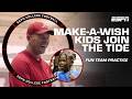 Make-A-Wish kids visit Alabama team practice 🫶 | SEC Nation