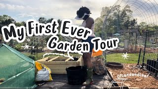 Building out my Aldi greenhouse | April 2024 Garden Tour