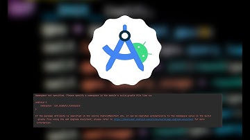How to fix Namespace not specified. Please specify a namespace in the module