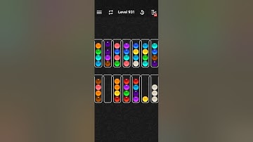 Ball Sort Color Water Puzzle Solution Level 931