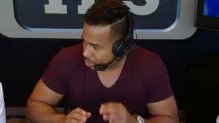 Romeo Santos visits the Yankees broadcast booth