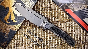 Microtech ANAX Integral Titanium Carbon handle M390