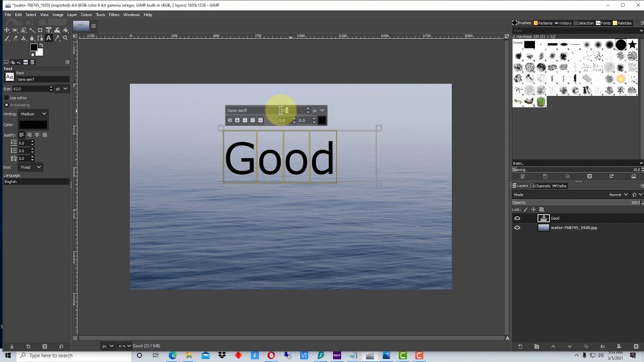 GIMP How To Add Text To An Image Or Photo In GIMP YouTube GIMP How To Add Text To An Image Or Photo In GIMP YouTube