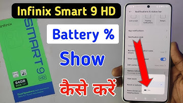Battery Percentage Setting In Infinix smart 9 hd, Show Battery Percentage In Infinix smart 9 hd