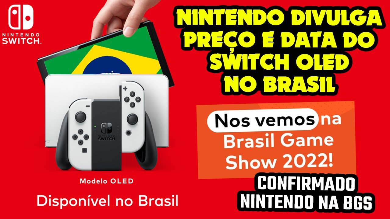 Nintendo Switch OLED chega oficialmente no Brasil ainda em setembro