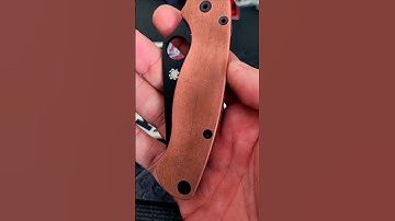 A Very Special Knife #edgedmindset #spyderco #copper #scales