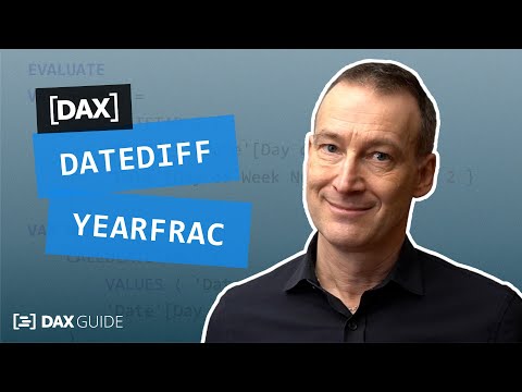 DATEDIFF, YEARFRAC - DAX Guide