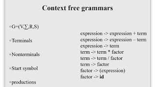 Lecture 1:Syntax Analysis