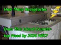 How Many Receptacles Does this Island Countertop Need by 2020 NEC?