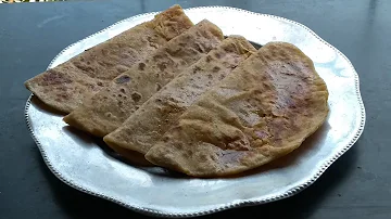 पुरणपोळी / Healthy Puran Poli with wheat flour & organic jaggery. / Holi