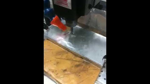 Sherline with Flood Coolant 1st run