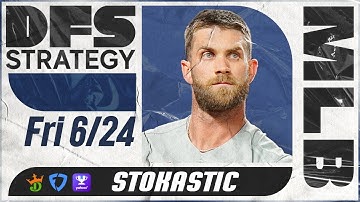 MLB DFS Strategy Today: DraftKings & FanDuel Daily Fantasy Baseball Picks 6/24
