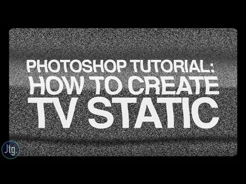 Photoshop CC Tutorial: How to Create TV Static Noise from scratch!