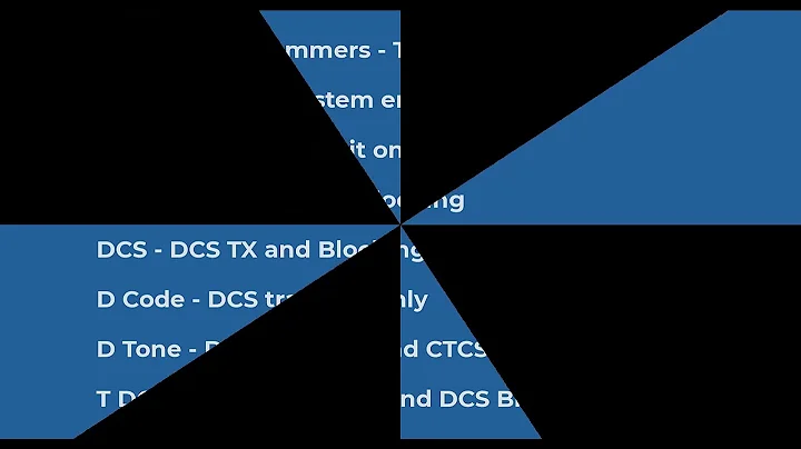 Tone and Tone Squelch - The basics to the Advanced