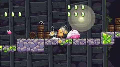 Cave Chaos 2 (Nitrome.com) - Full Gameplay Levels 1-15