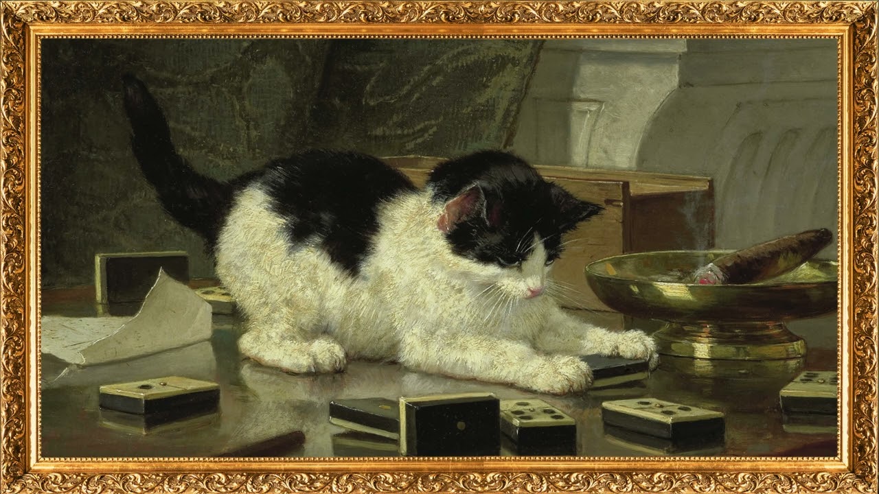 Curious Cat Still Life | 4K TV Art | Frame TV Ambient Display
