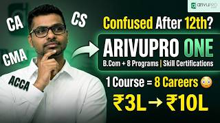 Confused After 12th Commerce? 🤔 | B.Com + CA, CS, CMA, ACCA, CIA, EA, FRM | ArivuPro ONE screenshot 1