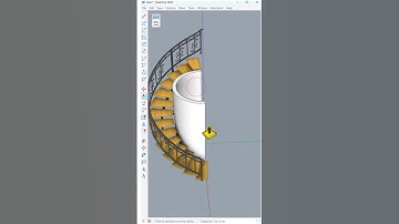 Creating an amazing spiral staircase in SketchUp  #nicetower #sketchupvray #architect #sketchUp