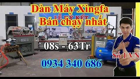 08S chỉ 63tr - Trọn bộ máy sản xuất cửa nhôm xingfa faster f88