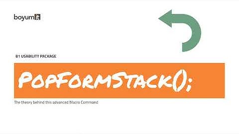 B1UP - PopFormStack Macro Command (The Theory Behind)