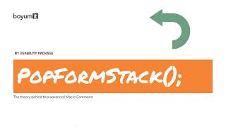 B1UP - PopFormStack Macro Command (The Theory Behind)