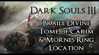 Carim Braile Tome & Mornes Ring - Dark Souls 3