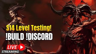 S14 Level Testing! !Build !Discord #Diablo4 #Diablopartner
