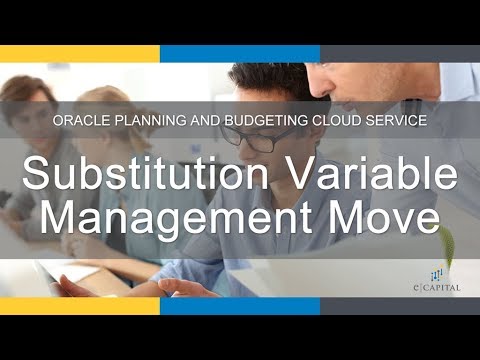 Substitution Variable Management Move [Oracle PBCS Update - October 2018]
