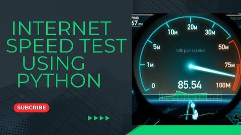 Create and check Internet speed test using python|Tkinter||GUI|
