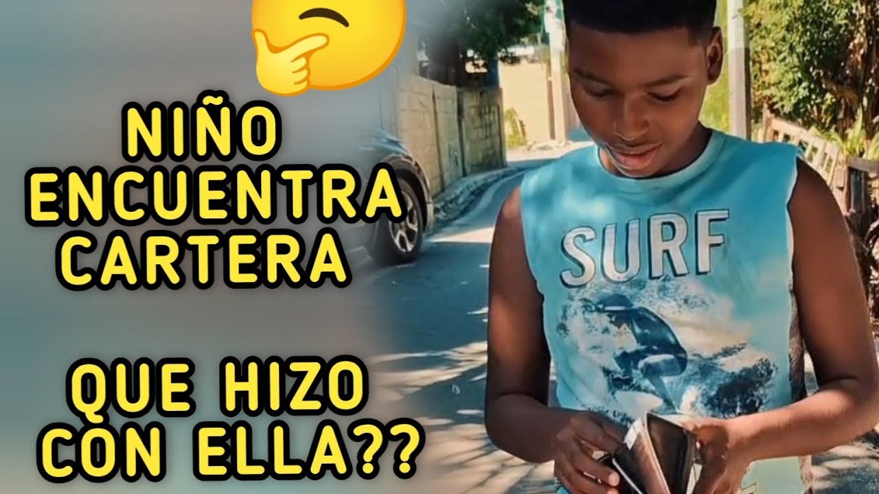 Encontro mi cartera,  miren lo que hizo!