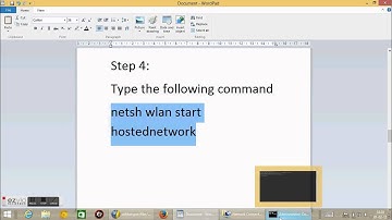 How to create wifi hotspot in your windows system without using software