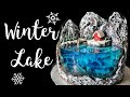 Island Cake - Winter Theme | Christmas Cake 2020 | Winter Lake Jello Cake | Gelatin Cake Tutorial