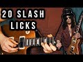 20 Slash Licks - Slash Guitar Licks Lesson