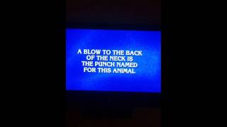 Jeopardy "punch" hilarious!