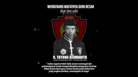 Khususan illah Arwahi Guru Besar IKS PI KERA SAKTI H.R.Totong Kiemdarto Al-fatihah 🤲 🌹🌹