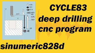 HOW TO USE CANNED CYCLE CYCLE83 SIEMENS FOR DEEP DRILLING HOLES  #cnc  #cncdrilling