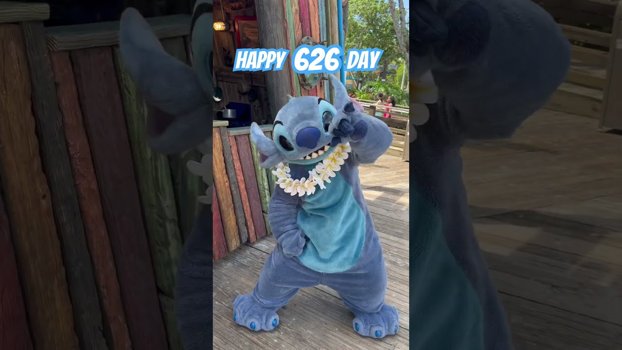 Stitch says aloha! Happy 626 day from Disney World 🌺 #StitchDay
