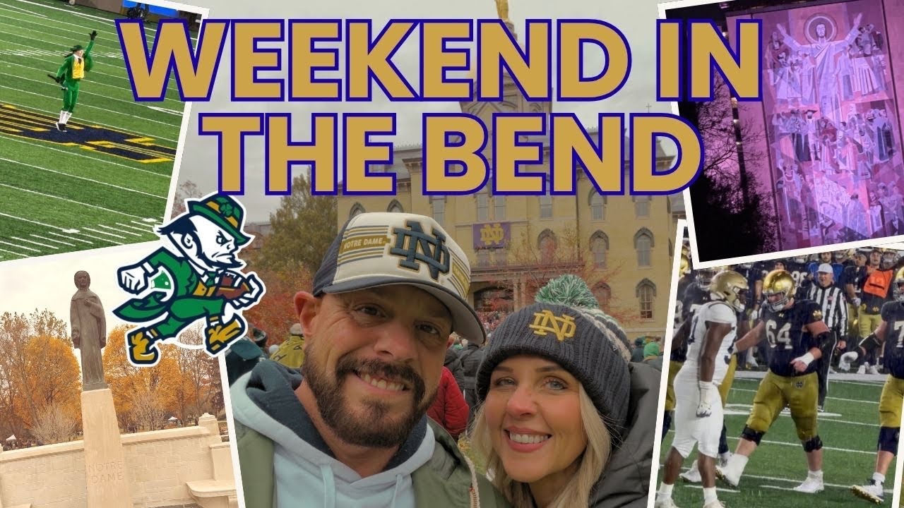 Weekend in The Bend. Our First Notre Dame Game. Navy vs Notre Dame November 8th, 2025