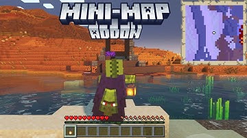 MINI-MAP ADDON For Minecraft Bedrock Edition is HUGE!