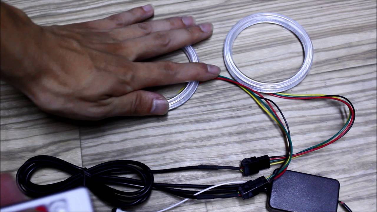 How to use the full-color COB halo rings - YouTube