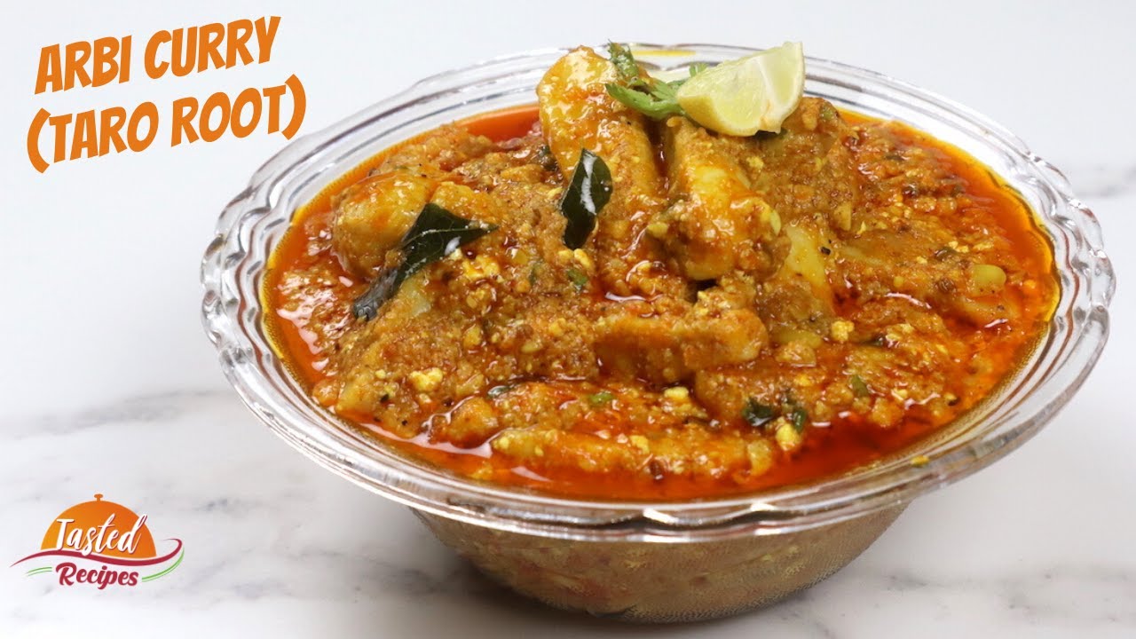 Taro Root Curry (Arbi / Chamadumpa Pulusu / Puli) Recipe by TastedRecies | Tasted Recipes